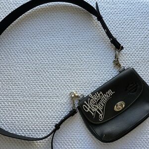 Harley-Davidson Black Leather Crossbody Bag